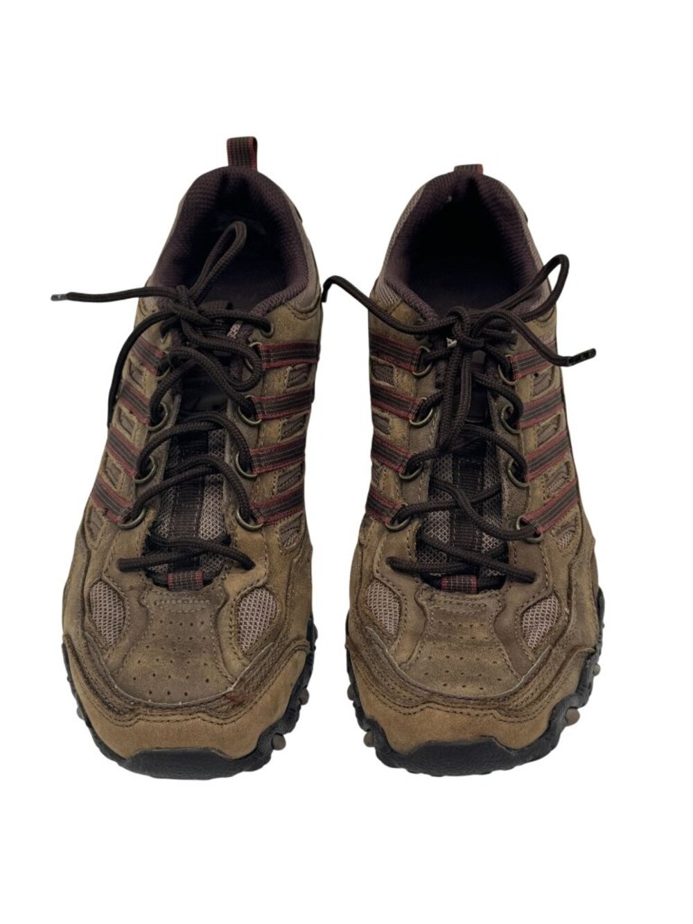 Skechers Womens Brown Trail Hiking Shoes Size 7 Lace Up Outdoors Low Top Casual